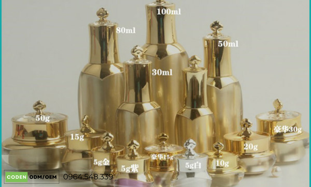 Gia công chai lọ mỹ phẩm mẫu mã đẹp, uy tín chuyên nghiệp: