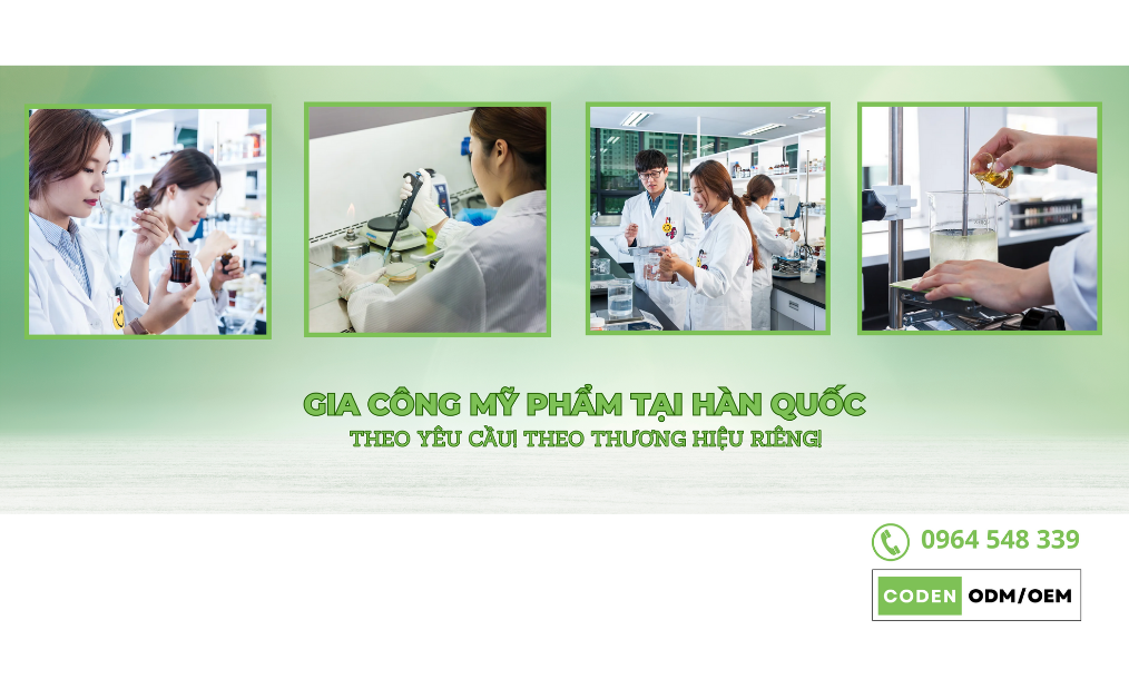 CODEN/ODM - thương hiệu gia công mỹ phẩm Hàn Quốc uy tín