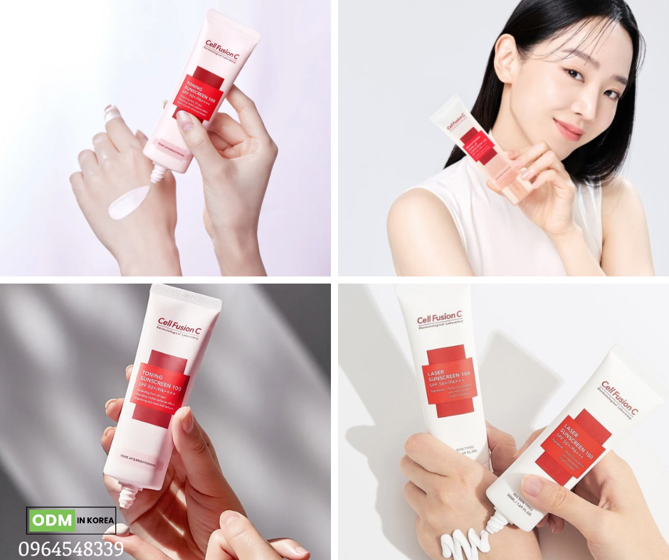 Gia công kem chống nắng đạt chuẩn tại Hàn Quốc