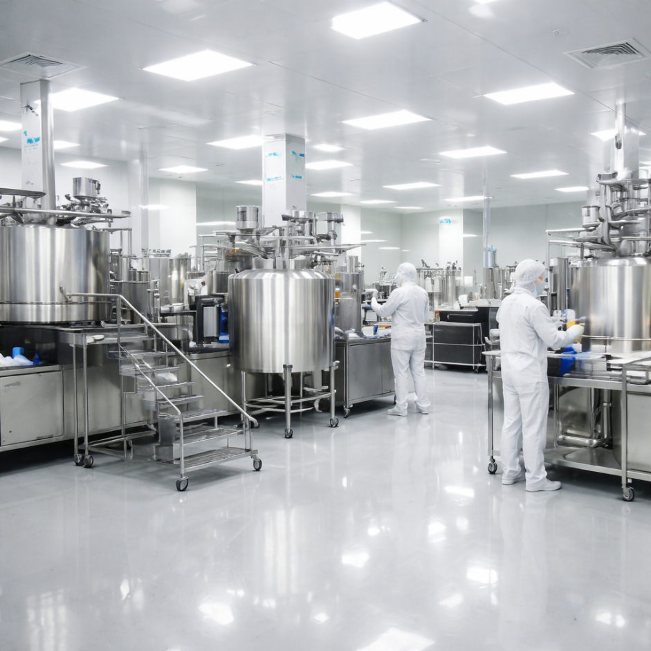 Nhà máy mỹ phẩm đạt chuẩn CGMP với dây chuyền sản xuất hiện đại